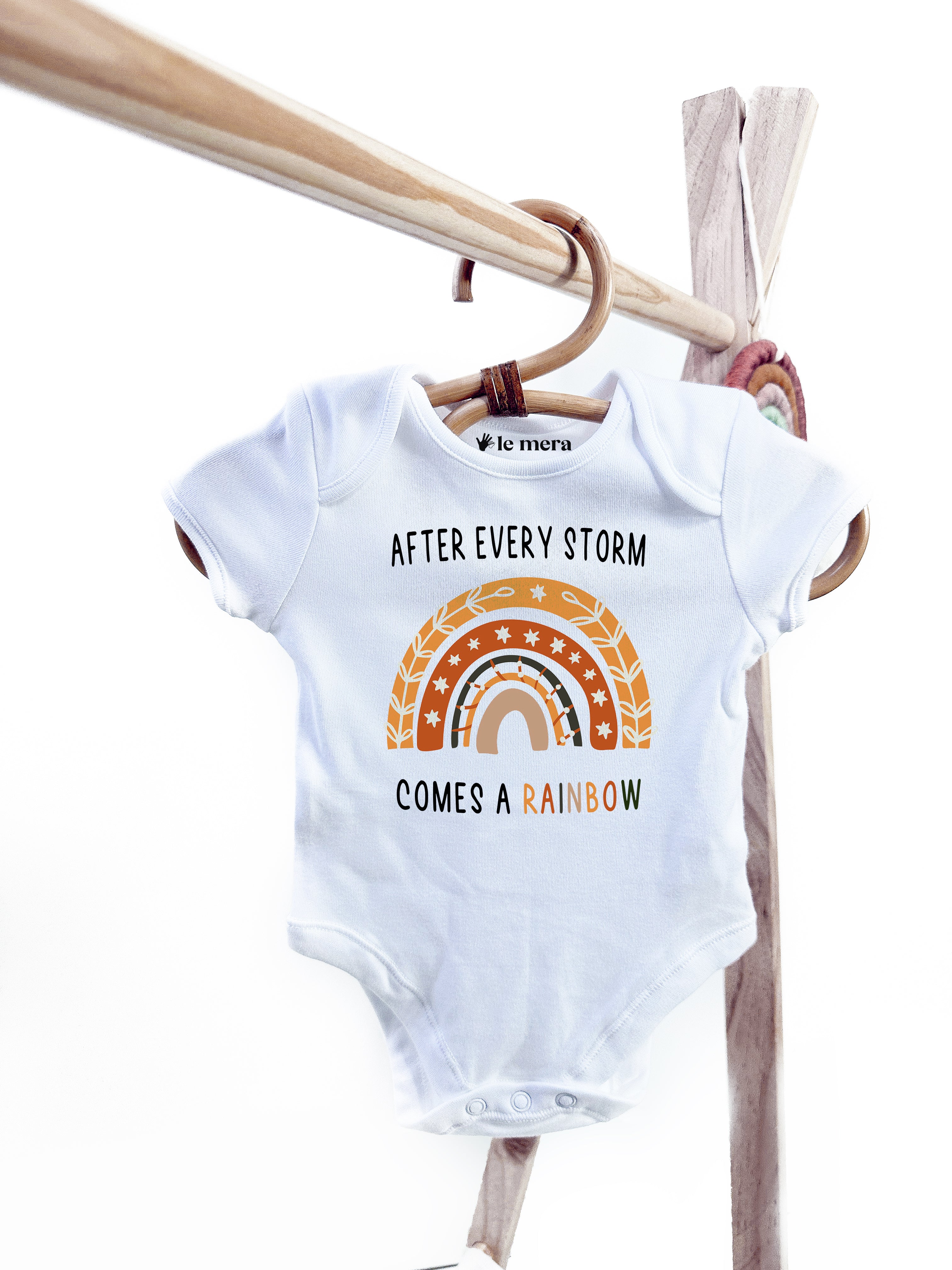 Cute Rainbow Baby Bodysuit Handmade Baby Vest Le Mera – Le mera