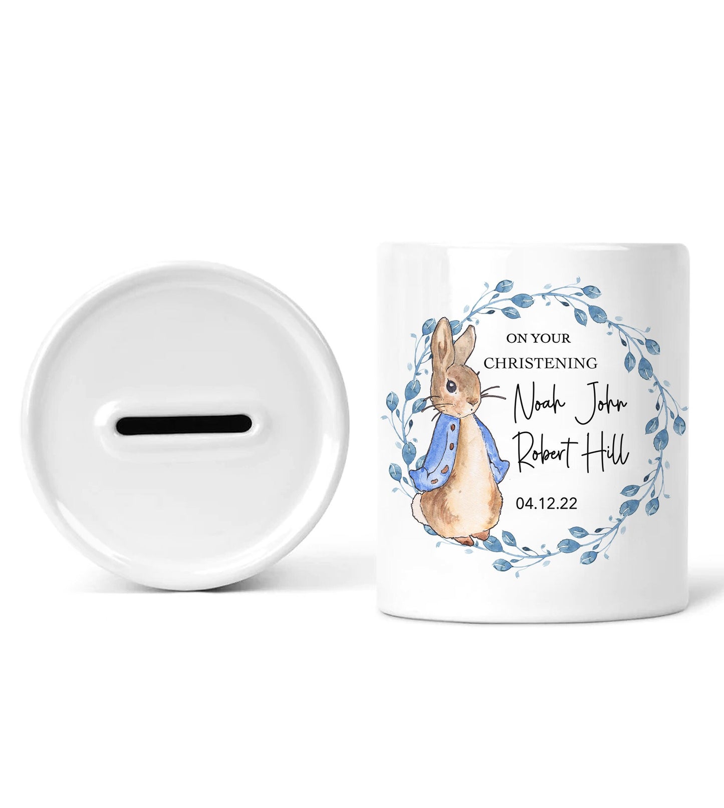 Personalised Christening Money Box, Baptism Money Box