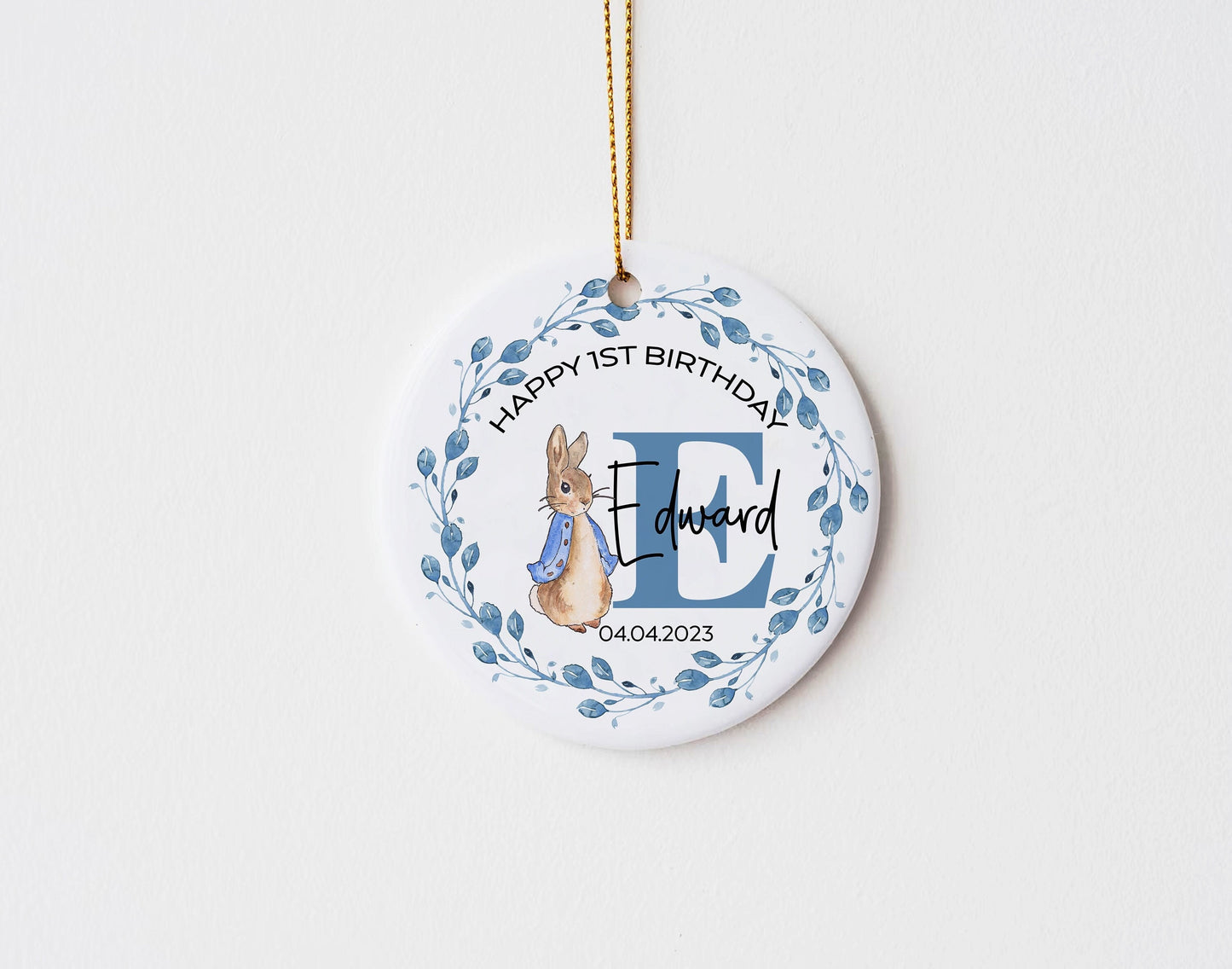 Personalised 1st Birthday Ornament keepsake