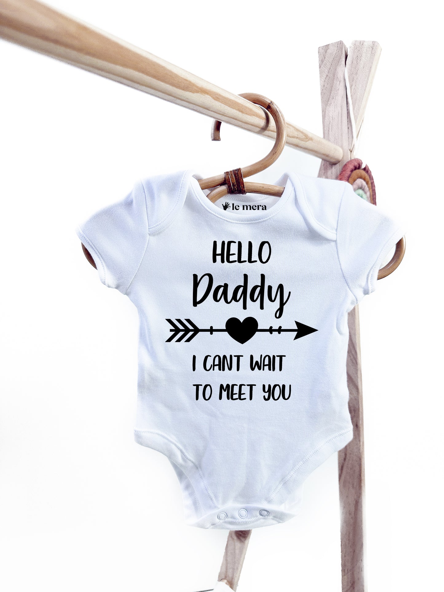 Hello Daddy Baby Vest, Baby Grow, Baby Announcement