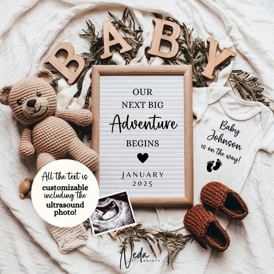EDITABLE Pregnancy Announcement Digital, Baby announcement, Pregnancy Reveal, Customizable Maternity Announcement, Instant Download, 0023