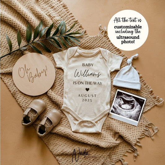 EDITABLE Pregnancy Announcement Digital, Baby announcement, Pregnancy Reveal, Customizable Maternity Announcement, Instant Download, 0056