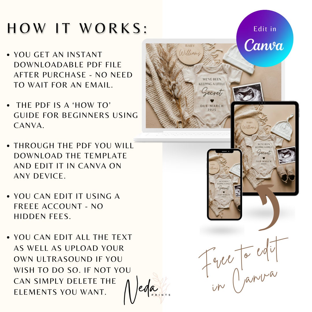 EDITABLE Pregnancy Announcement Digital, Baby announcement, Pregnancy Reveal, Customizable Maternity Announcement, Instant Download, 0057