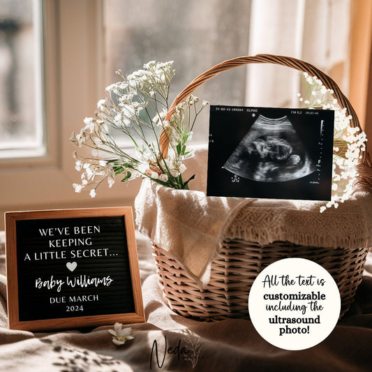 EDITABLE Pregnancy Announcement Digital, Baby announcement, Pregnancy Reveal, Customizable Maternity Announcement, Instant Download, 0075