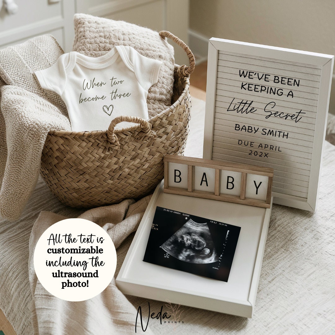 EDITABLE Pregnancy Announcement Digital, Baby announcement, Pregnancy Reveal, Customizable Maternity Announcement, Instant Download, 0127