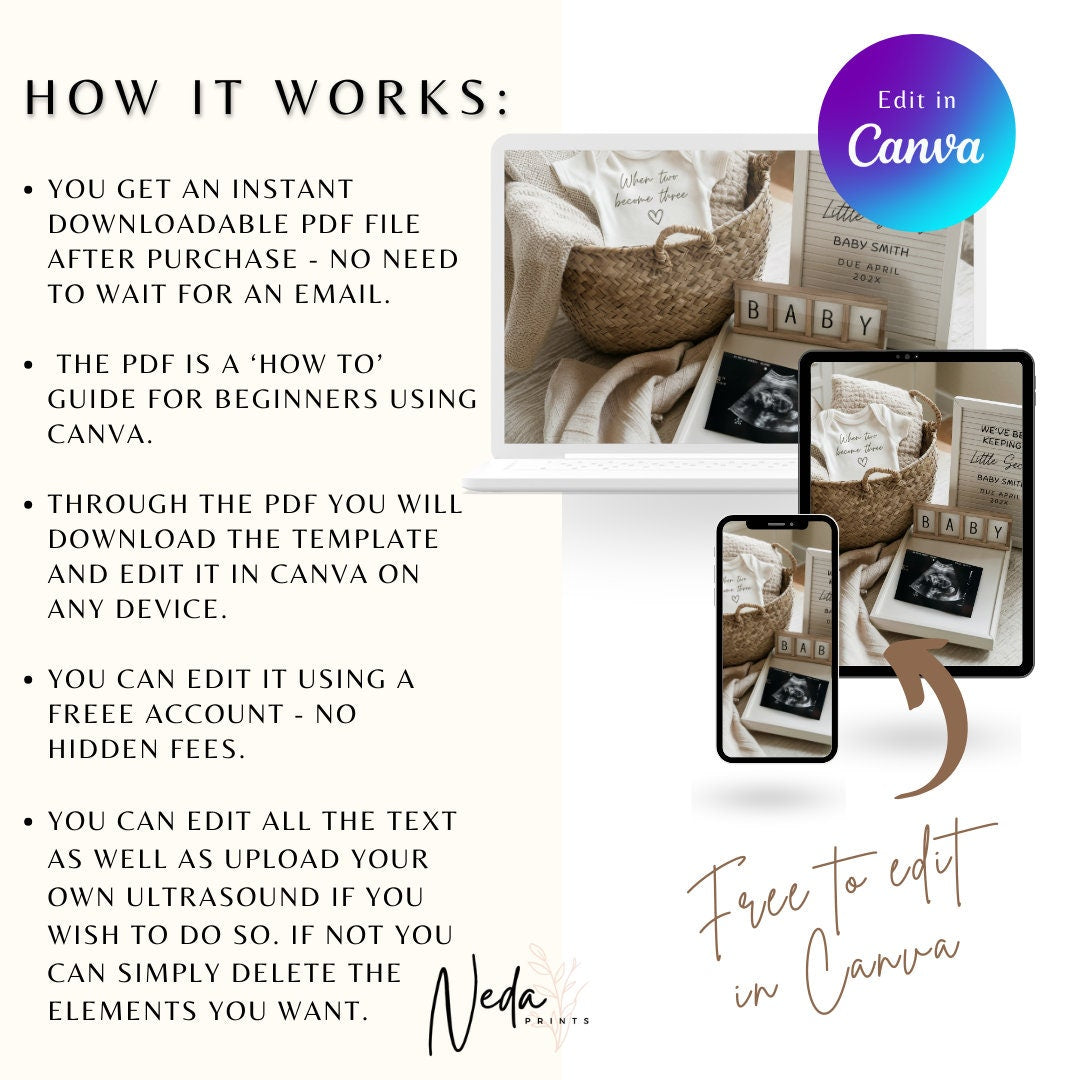 EDITABLE Pregnancy Announcement Digital, Baby announcement, Pregnancy Reveal, Customizable Maternity Announcement, Instant Download, 0127