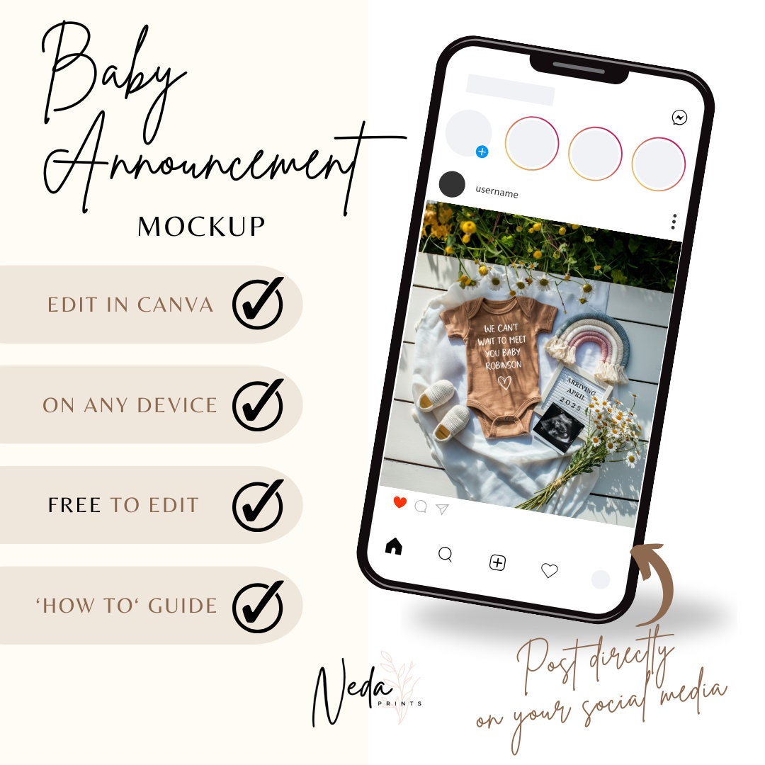 EDITABLE Pregnancy Announcement Digital, Baby announcement, Pregnancy Reveal, Customizable Maternity Announcement, Instant Download, 0186