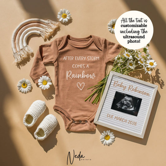 EDITABLE Miracle Pregnancy Announcement Digital, Baby announcement, Pregnancy Reveal, Customizable Maternity Announcement, Download, 0196
