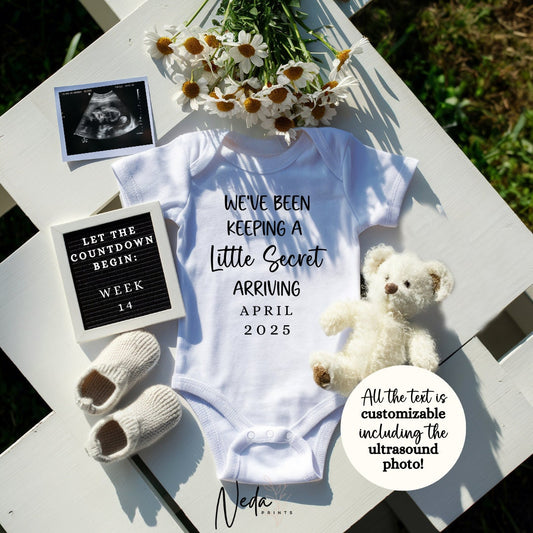 EDITABLE Pregnancy Announcement Digital, Baby announcement, Pregnancy Reveal, Customizable Maternity Announcement, Instant Download, 0206