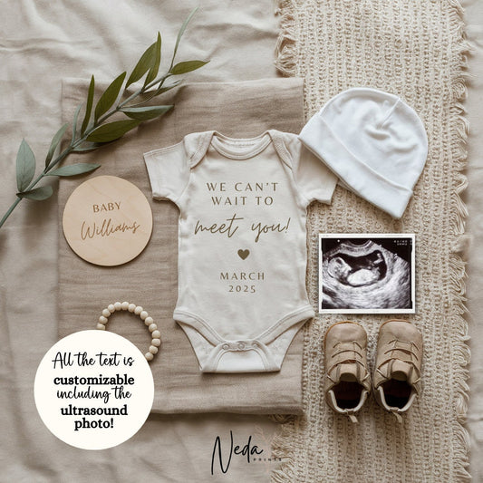 EDITABLE Pregnancy Announcement Digital, Baby announcement, Pregnancy Reveal, Customizable Maternity Announcement, Instant Download, 0061