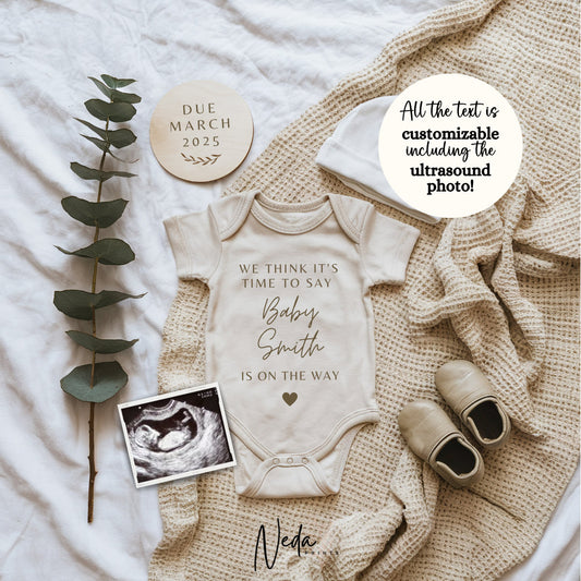 EDITABLE Pregnancy Announcement Digital, Baby announcement, Pregnancy Reveal, Customizable Maternity Announcement, Instant Download, 0068