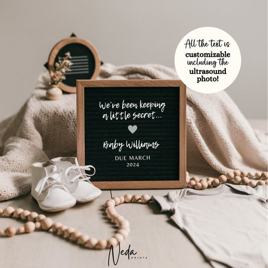 EDITABLE Pregnancy Announcement Digital, Baby announcement, Pregnancy Reveal, Customizable Maternity Announcement, Instant Download, 0080