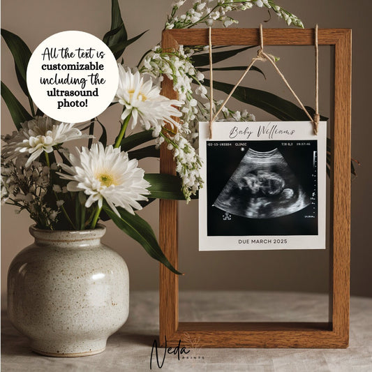EDITABLE Pregnancy Announcement Digital, Baby announcement, Pregnancy Reveal, Customizable Maternity Announcement, Instant Download, 0098