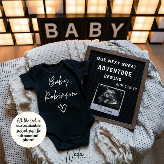 EDITABLE Baby Neutral Pregnancy Announcement Digital, Greatest Adventure Announcement Social Media instagram pregnancy Instant Download 0380