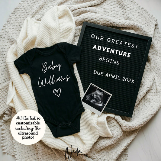 EDITABLE Adventure Baby Neutral Pregnancy Announcement Digital Pregnancy Announcement Social Media instagram pregnancy Download Template0383