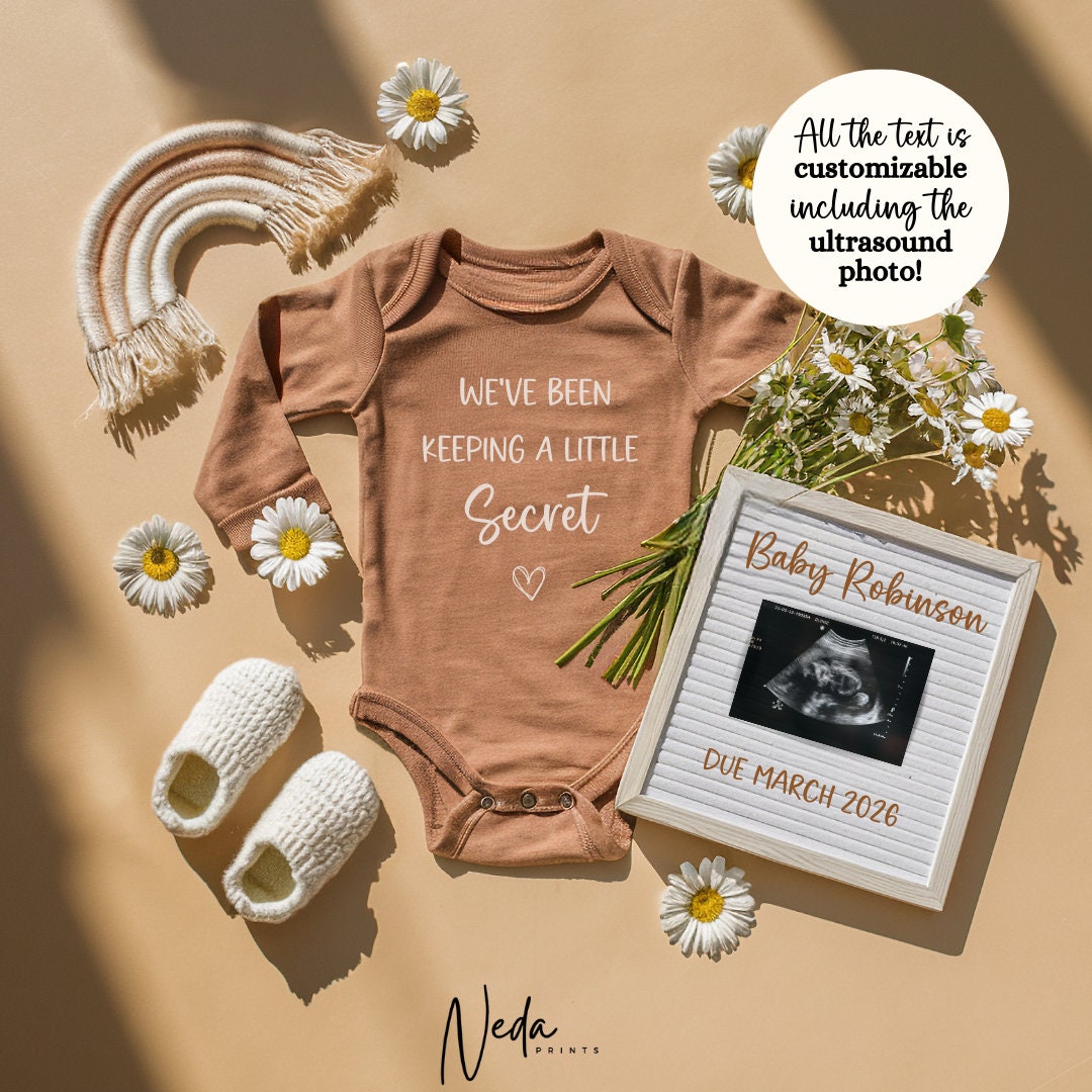 EDITABLE Miracle Pregnancy Announcement Digital, Baby announcement, Pregnancy Reveal, Customizable Maternity Announcement, Download, 0197