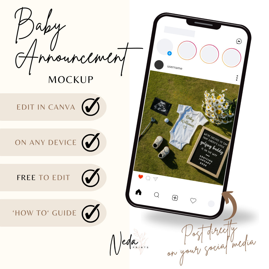 EDITABLE Golf Pregnancy Announcement Digital, Daddy's Golfing Buddy Caddie Baby announcement, Pregnancy Reveal, Announcement, Download, 0248