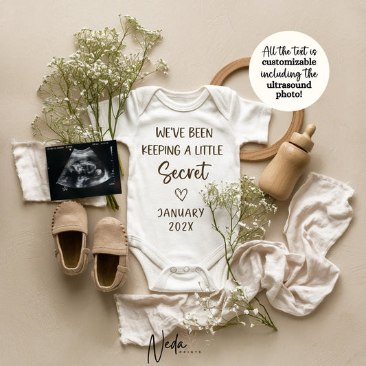 EDITABLE Baby Neutral Pregnancy Announcement Digital, Baby announcement, pregnancy reveal, Social Media announcement, Instant Download, 0296