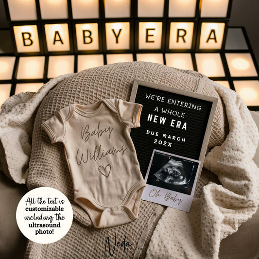 EDITABLE Baby Era Pregnancy Announcement, Our Mom and Dad Era, Baby Taylor Era Announcement, Social Media Instagram Pregnancy, Download 0368