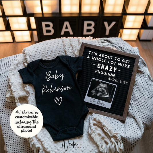 EDITABLE Baby Neutral Pregnancy Announcement Digital, Fun pregnancy Announcement, Social Media instagram pregnancy, Instant Download, 0381