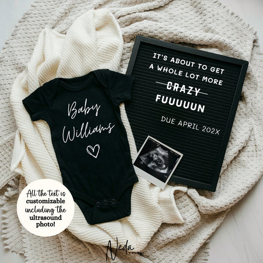 EDITABLE Cool Baby Neutral Pregnancy Announcement Digital, Fun pregnancy Announcement Social Media instagram pregnancy Instant Download 0382