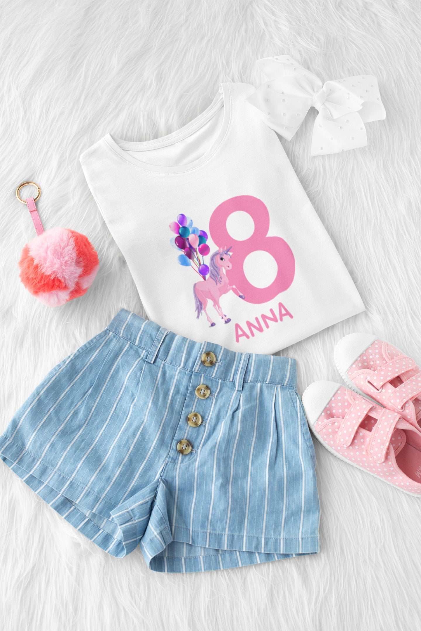 Birthday Girl Unicorn Kids T-Shirt