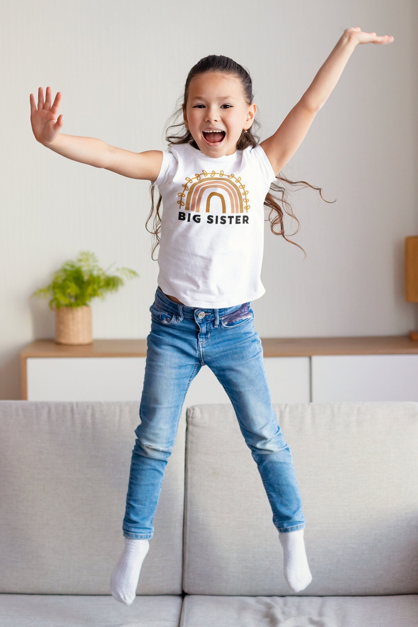 Kids Big Sister T-Shirt, Sisters Clothing, Cute Baby Shirt