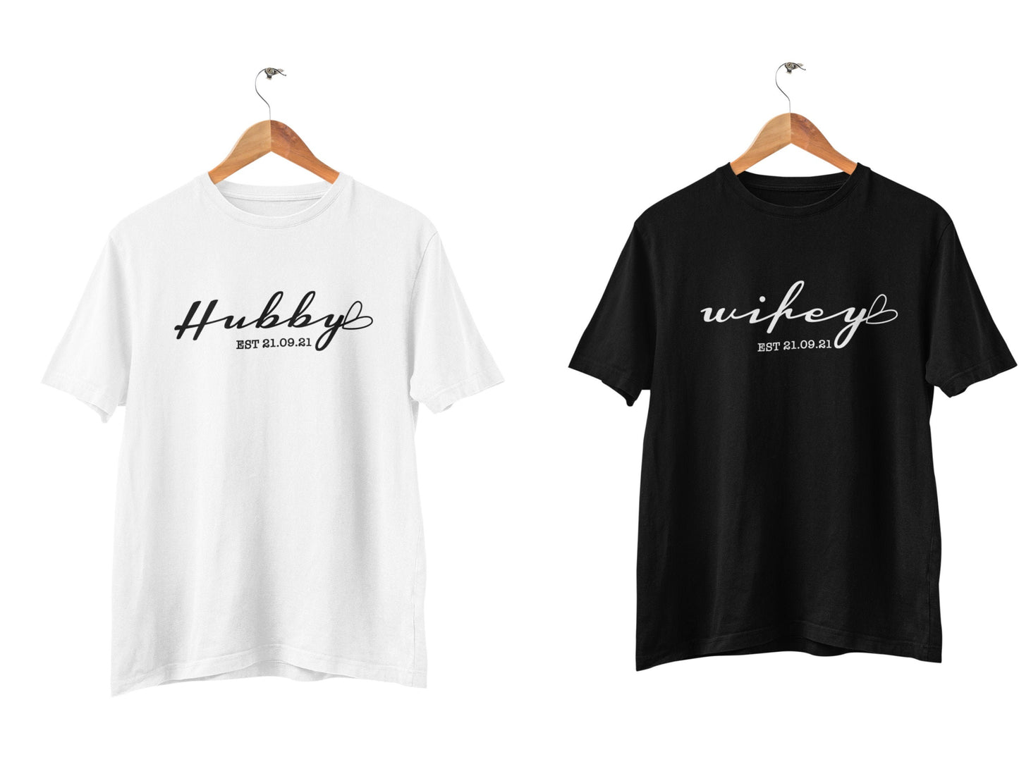 Hubby and Wifey Matching T-Shirts