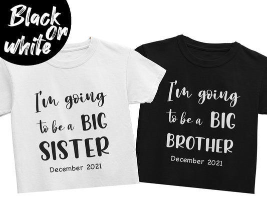 Going To Be A Big Brother/Sister T-Shirt, baby announcement