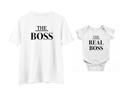The Boss The Real Boss T-Shirt, Matching Family Shirt