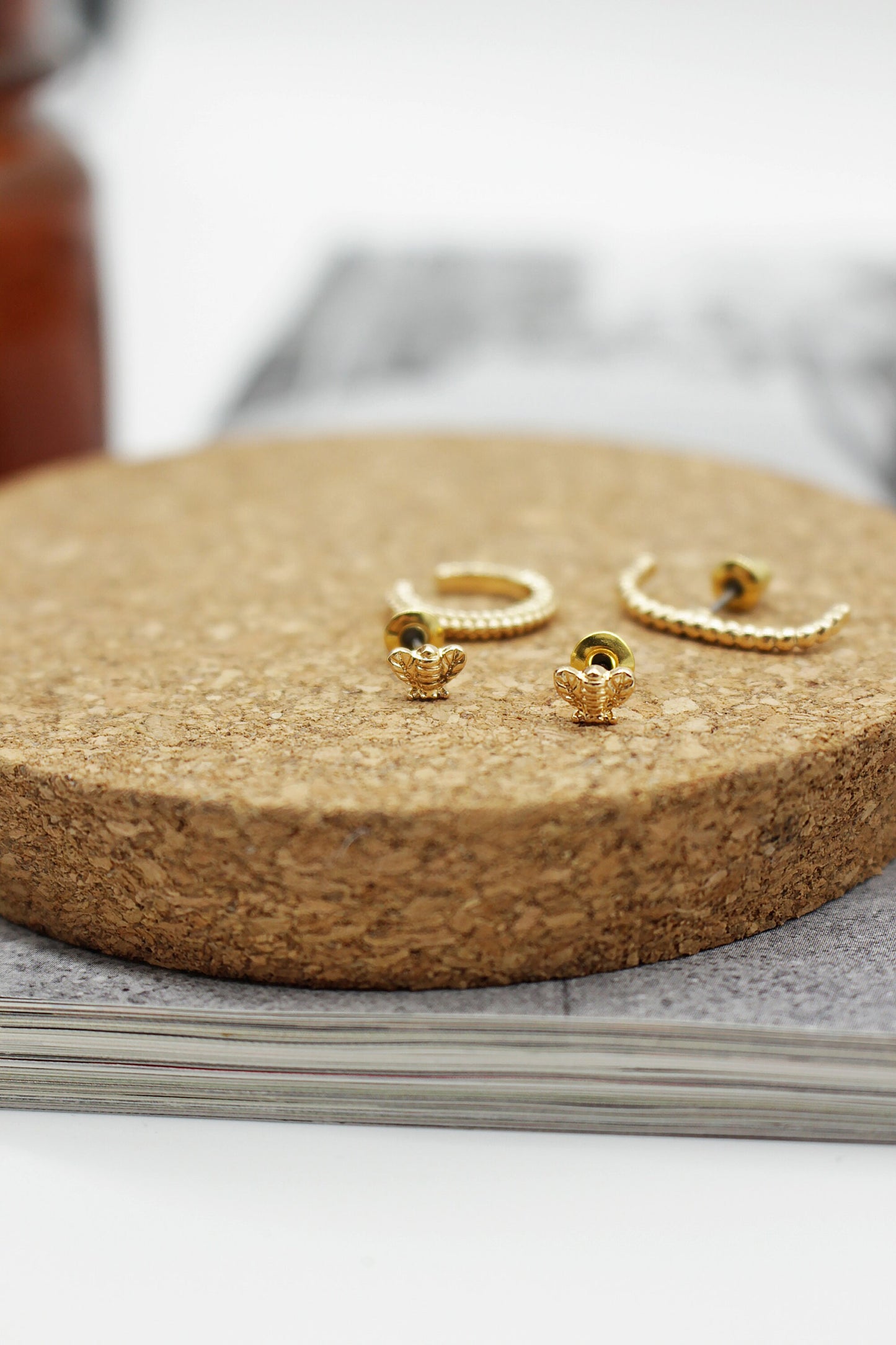 Gold Bee Multi Pack Earrings