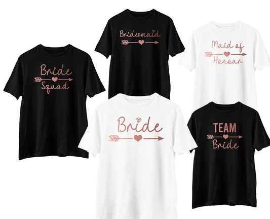 Unisex Rose Gold Bride T-Shirt