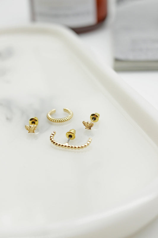 Gold Bee Multi Pack Earrings