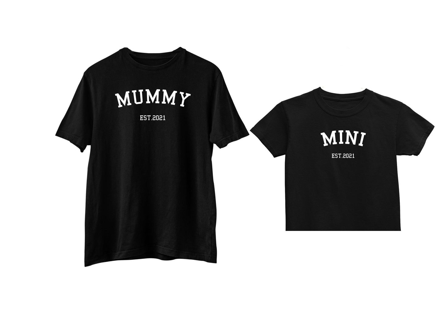 Personalised Mummy, Mini Est. T-Shirt, Matching Family Shirt