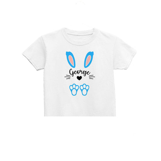 Custom Easter Bunny Kids T-Shirt, Personalised Easter Shirt
