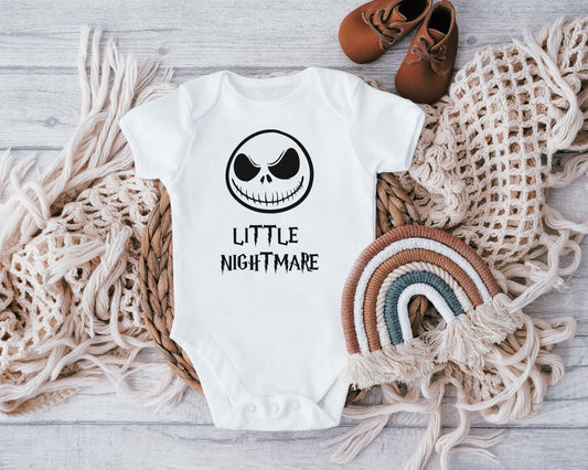Little Nightmare bodysuit, Daddy's little nightmare, Funny Baby bodysuit, Baby grow Bodysuit, Little Terror Baby, Nighmare Baby Grow