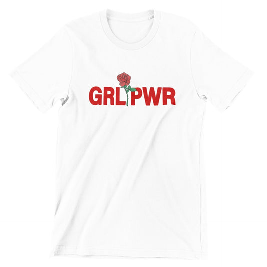 Unisex Girl Power T-Shirt, Grl Pwr, Minimalist, Fashion, Ladies, Equality, Feminism, Feminist, Slogan T-Shirt, Aesthetic tshirt