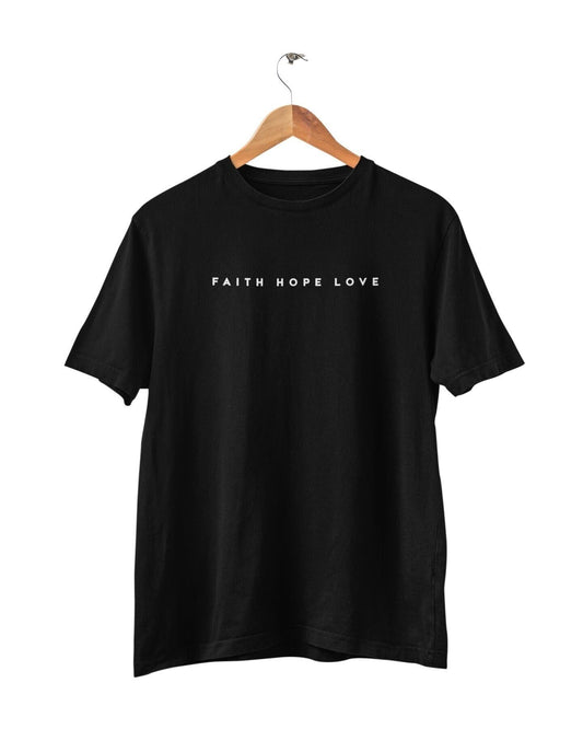 Unisex Faith Hope Love T-Shirt, Christian T-shirt, Jesus, Christian tee, Slogan Hipster, Unisex T-shirt