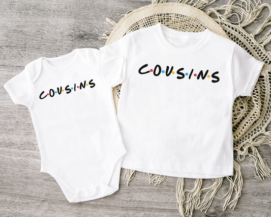 Friends Cousins T-Shirt, Matching Sibling Outfit